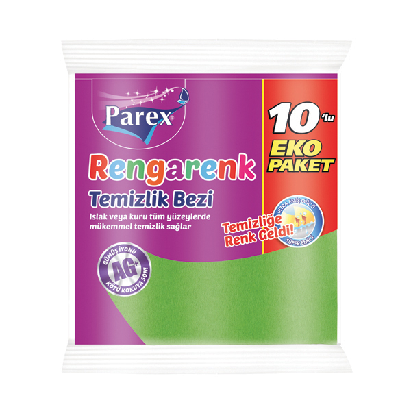 RENGARENK TEMİZLİK BEZİ 10’LU