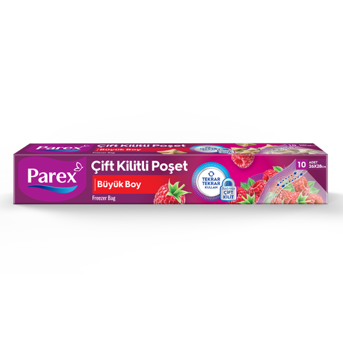 ÇİFT KİLİTLİ BUZDOLABI POŞETİ BÜYÜK BOY