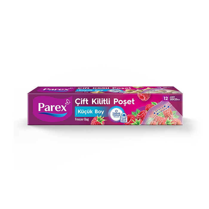 ÇİFT KİLİTLİ BUZDOLABI POŞETİ KÜÇÜK BOY