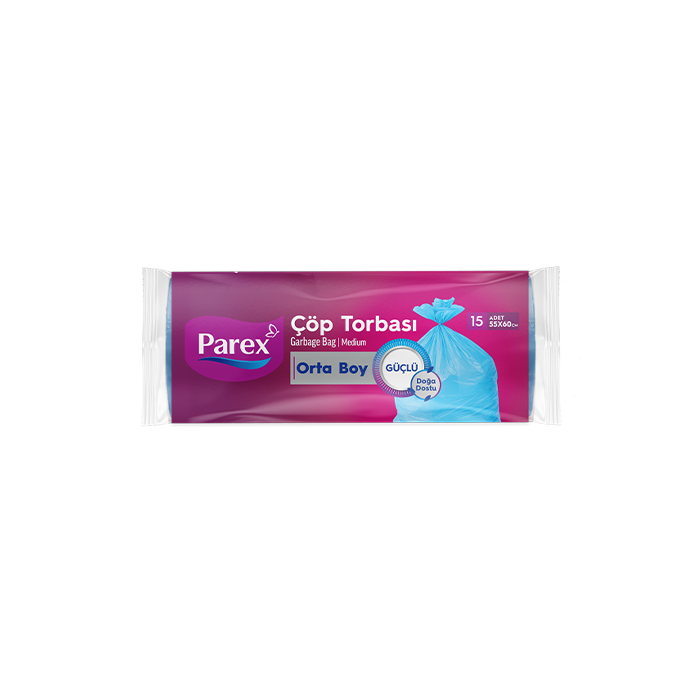 GÜÇLÜ ÇÖP TORBASI ORTA BOY 15'Lİ