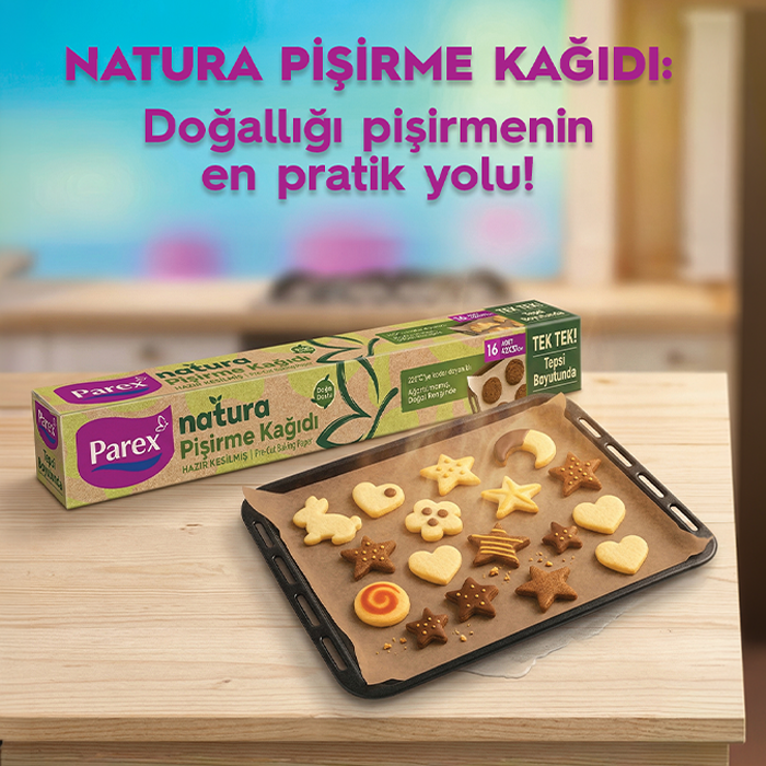 NATURA HAZIR KESİLMİŞ AĞARTILMAMIŞ PİŞİRME KAĞIDI