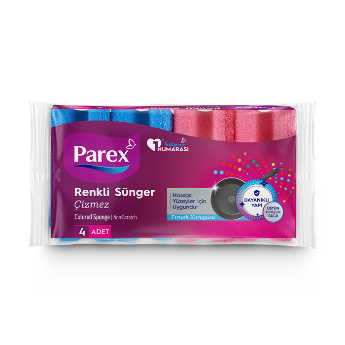 ÇİZMEZ OLUKLU SÜNGER 4'LÜ