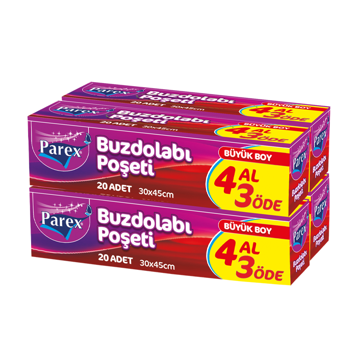BUZDOLABI POŞETİ BÜYÜK BOY 4 AL 3 ÖDE