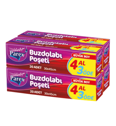 BUZDOLABI POŞETİ BÜYÜK BOY 4 AL 3 ÖDE