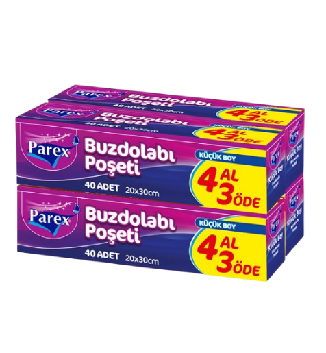 BUZDOLABI POŞETİ KÜÇÜK BOY 4 AL 3 ÖDE