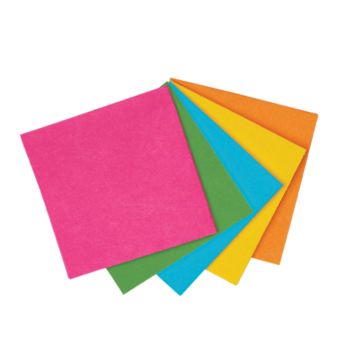 COLOURFUL CLEANING CLOTH 5 PCS