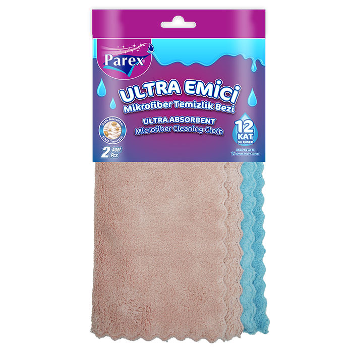 CHIFFON ULTRA ABSORBANT EN⁠MICROFIBRE 2 PIÈCES