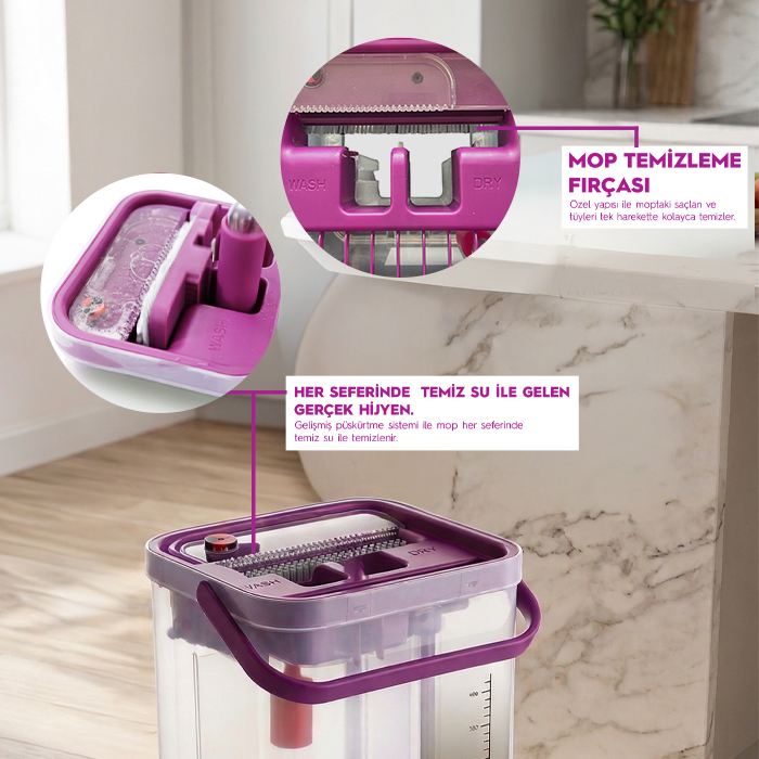 WONDERO FLAT OTOMATİK TEMİZLİK SETİ (ŞEFFAF)